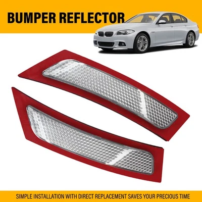 Parachoques delantero reflector lateral claro diestro+derecho para BMW 550i 535i 545i 2011-2016 Foto 1 de 4
