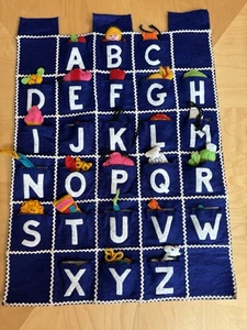 Pockets of Learning- ABC Felt Wall Hanging- A surprise for each letter - Picture 1 of 3