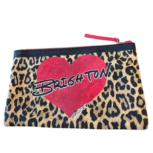Brighton 2020 Leopard Print Zip Cosmetic Case Pouch - Picture 1 of 3