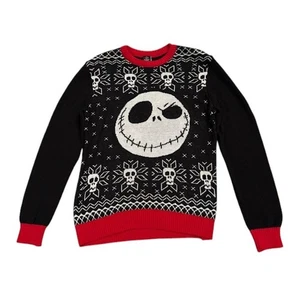 DISNEY NIGHTMARE BEFORE CHRISTMAS YOUTH SIZE XL 14-16 UGLY CHRISTMAS SWEATER - Imagen 1 de 10