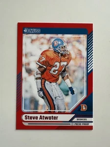 Steve Atwater 2024 Panini Donruss #141 Press Proof Red Denver Broncos - Picture 1 of 2
