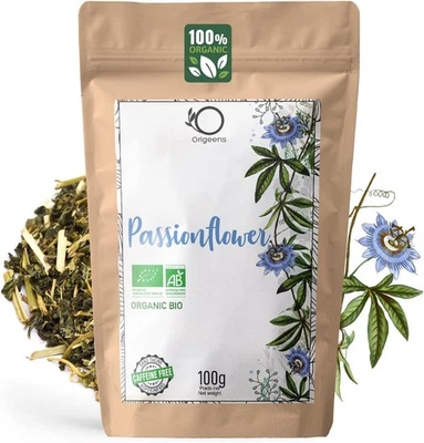 ORIGEENS Organic Passion Flower Tea 100g | Sleeping and Calm |...