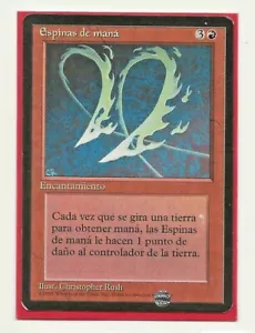 MANABARBS FBB NM Espinas de mana MTG Español Black Border 1st Edition Magic EX - Imagen 1 de 1