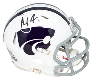 AVERY JOHNSON AUTOGRAPHED KANSAS STATE WILDCATS WHITE SPEED MINI HELMET BECKETT - Picture 1 of 1