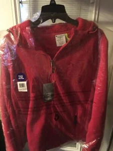 Champion Women's Plus-Size Sweater Fleece Bonded Hoodie Zip Jacket Hot Pink 2XL - Picture 1 of 6