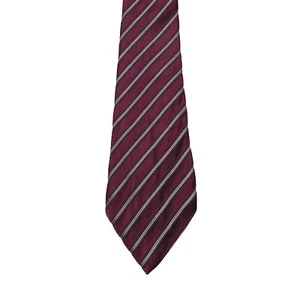 Giorgio Armani Seidenkrawatte - gestreift burgund - Bild 1 von 4