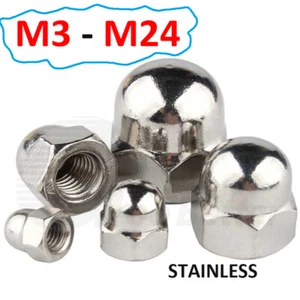 M3 M4 M5 M6 M8 M10 M12 M14 M16 M18 M20 M22 M24 EDELSTAHL DOMMUTTERN Dommutter - Bild 1 von 25