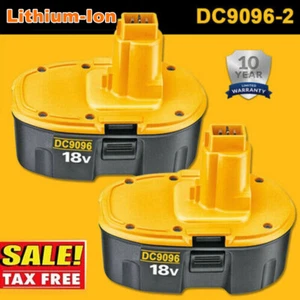 2X 18 Volt 4.8Ah 5Ah XRP Battery For Dewalt DC9096-2 DC9098 DC9099 DC9096 DE9096 - Picture 1 of 13