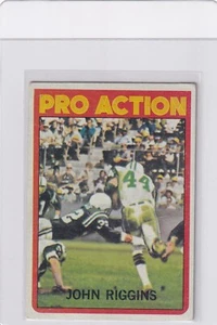 1972 Topps Pro Action John Riggins #126 (REVIEW SCANS) (VG/EX) FF66 - Picture 1 of 2