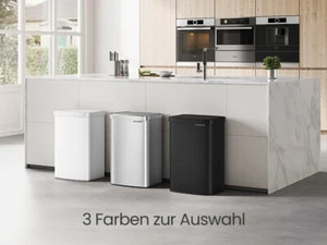 Mülleimer Küche 50 L mit Sensor Stahl Kohlefilter Softclose-Deckel - Bild 1 von 23