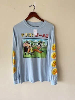 Camisa Dragon Ball Z Urban Outfitters Para Hombre Pequeña Azul Japonés Anime Cómics Nueva Con Etiquetas Foto 1 de 4