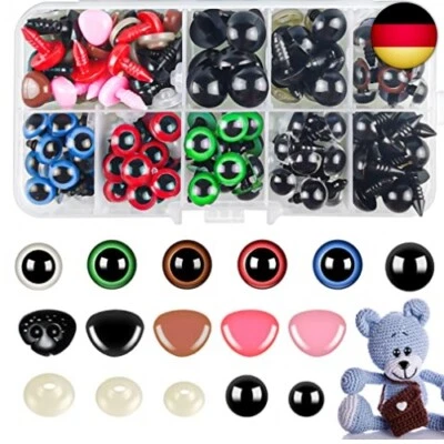 HENGXINCHEN Hengxinc 240 Stück Sicherheitsaugen für Häkeltiere Farbe Amigurumi Augen 10