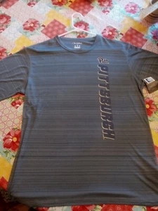 University Of Pittsburgh Man's Size L Grey Tee Shirt New - Picture 1 of 5