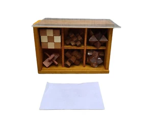 Wooden Kong Ming Lock Game Toy Children Adult Kids IQ Brain Teaser Burr Puzzles - Picture 1 of 4