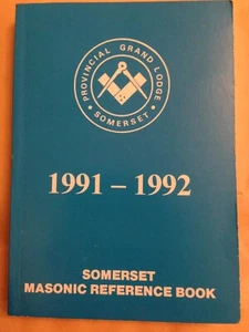 Somerset Masonic Reference Book 1991-1992 provincial grand lodge - Picture 1 of 2