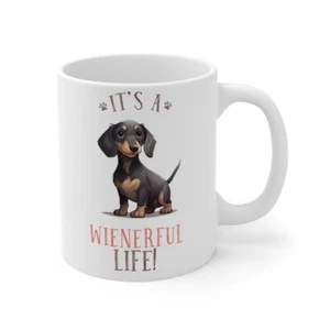Mug Novelty Weiner Funny Mug dachshund Dog Gift 11 Oz Sausage Dog - Picture 1 of 3