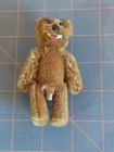 Schuco Janus Mini 2-Faced Bear 1950s Golden Brown Mohair Swivel Head