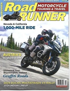 FEBRUARY 2024 ROAD RUNNER MAGAZINE MOTORCYCLE TOURING TRAVEL BEVADA CALIFORNIA - Picture 1 of 1