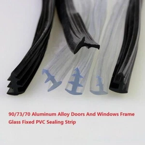 Doors Windows Gasket Seal Glass Fixed PVC Sealing Strip Shockproof Waterproof - Picture 1 of 7