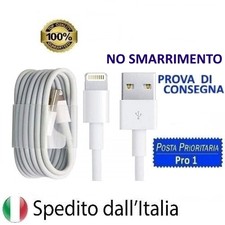 CAVO DATI USB RICARICA LIGHTNING ORIGINALE IPHONE 5 5S C 6 6S 7 8 X XS XR 11 PRO