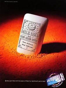 ECLIPSE GUM AD #01 MAGAZINE promo AD 2000 WITH THE POWER OF POLAR ICE ~ BLUE - Picture 1 of 2