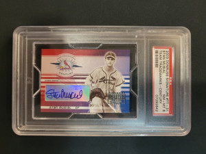 2003 Donruss Signatures Team Trademarks Century Stan Musial /100 PSA 8 Auto Pop1