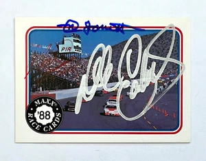 Dale Earnhardt, Neil Bonnett & Ned Jarrett NASCAR 1988 Maxx Autographed Signed - Picture 1 of 6