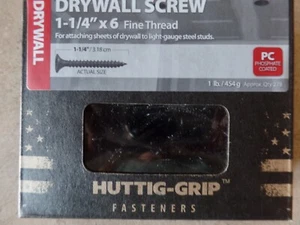 #6 x 1-1/4" #2 Phillips Drive Bugle Head Fine Thread Drywall Screws - 1 lb. Box - Picture 1 of 7