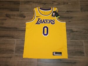 NWT Russell Westbrook Los Angeles Lakers NBA Basketball Jersey Nike Swingman 48
