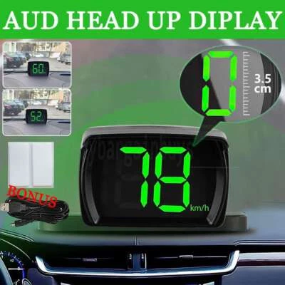 Digital GPS Speedometer Car HUD Head Up Display Beidou Dual Chips KM/Hour Black - image 1 of 4
