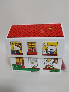 SANRIO Hello Kitty House Style 2 level Lunch Box (Bento) chopsticks included - Picture 1 of 11