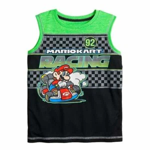 Mariokart Batman Little Boys Size 5 Tank Top T-Shirt NWT - Picture 1 of 4