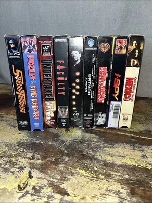 VHS movies Lot . including Batman forever I spy, body count, Star Ship Trooper - Image 1 of 4