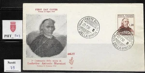 PHT_503. TRIESTE FTT. FDC Venetia w. 1950 LUDOVICO MURATORI. Scott 79 - Picture 1 of 1