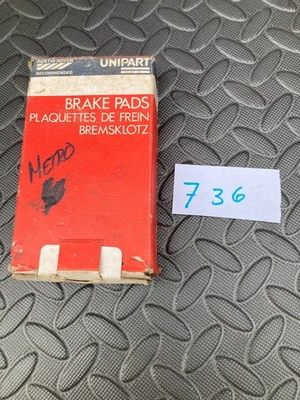 AUSTIN METRO SET PASTIGLIE FRENO UNIPART GBP 259 - 1O/1980-10/1984 - Immagine 1 di 4