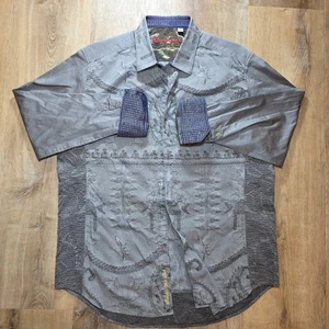 Robert Graham Limited Edition Cocktail Mens Shirt Sz L Only 892 Made Embroiderd - Picture 1 of 18