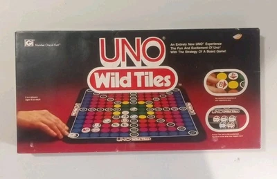 Rare/Vintage Int Games (1982) UNO WILD TILES Game COMPLETE & In Good Condition  - Image 1 of 4