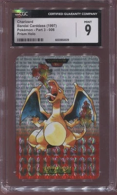 CGC 9 Charizard Red Holo #6 1996 Carddass Vending Japanese Pokemon Card - Image 1 of 2