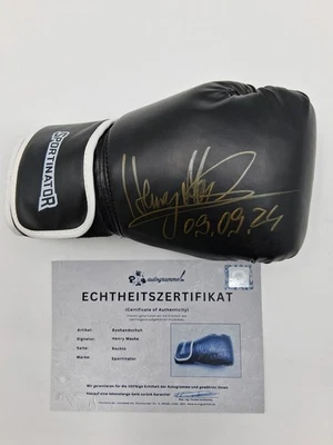 Boxhandschuh Henry Maske signiert Unterschrift Autogramm Boxen COA  - Bild 1 von 4