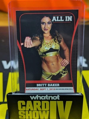 Dr. Britt Baker DMD 2018 Anillo de Honor Todo en Tarjeta #28 AEW RC Novato Foto 1 de 2
