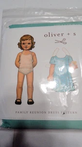 Sewing Pattern Oliver + S Family Reunion Dress 5- 12 UNCUT - Picture 1 of 3