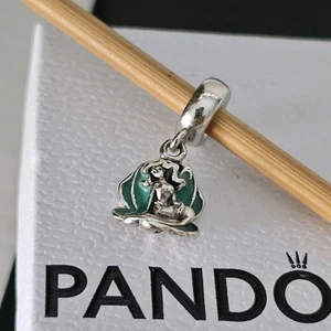 Pandora X Disney Ariel Mermaid Seashell Enamel Silver Charm 791895 Free Post - Picture 1 of 14