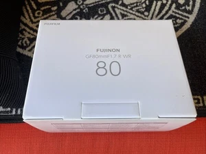 BOX POUCH & MANUAL ONLY  Fuji Fujinon GF80mm f1.7 MINT CONDITION - Picture 1 of 10