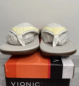 Vionic Tide II Damengröße 6 Flip-Flops weiß Orthaheel neu im Karton - Bild 1 von 6
