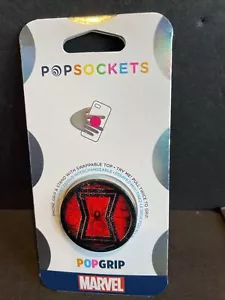 PopSockets: PopGrip w/Swappable Top for Phones &Tablets Black Widow - Picture 1 of 4
