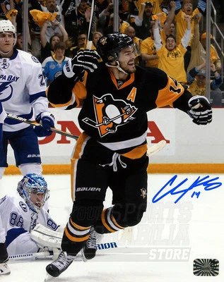 克里斯·库尼茨匹兹堡企鹅签名亲笔签名进球庆典8x10 — 第 1/2 张图片