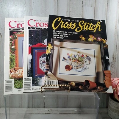Lot of 3 1992 Cross Stitch Magazines Country Crafts - Image 1 of 4