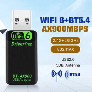 600Mbps Mini Dual Band USB WiFi Wireless Adapter Network Card 2.4/5GHzij - Afbeelding 1 van 4