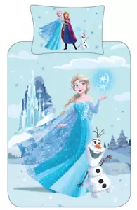 Disney Frozen Winter Queen Single Reversible Bedding Set Duvet Cover - Picture 1 of 3