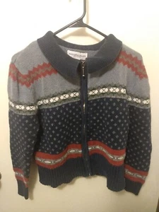 Montana Blues Jean Company Sweater Junior Medium Zip Up - Picture 1 of 3